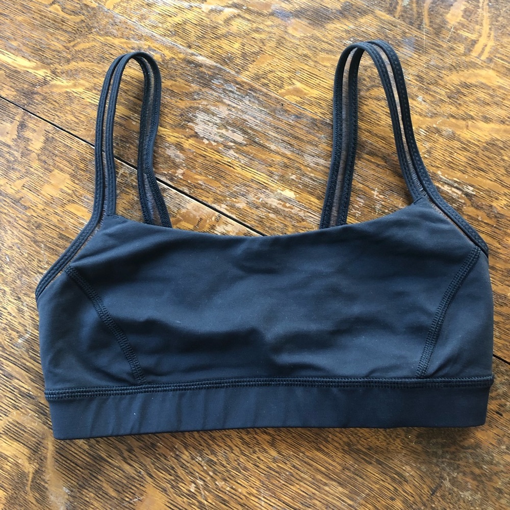 NWOT Lululemon Sport Bra Black w/Mesh